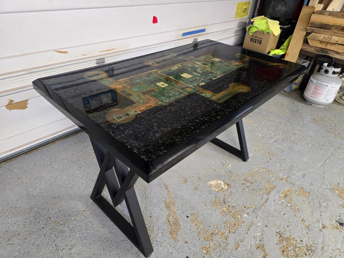 Forged Carbon Fiber Computer Desk