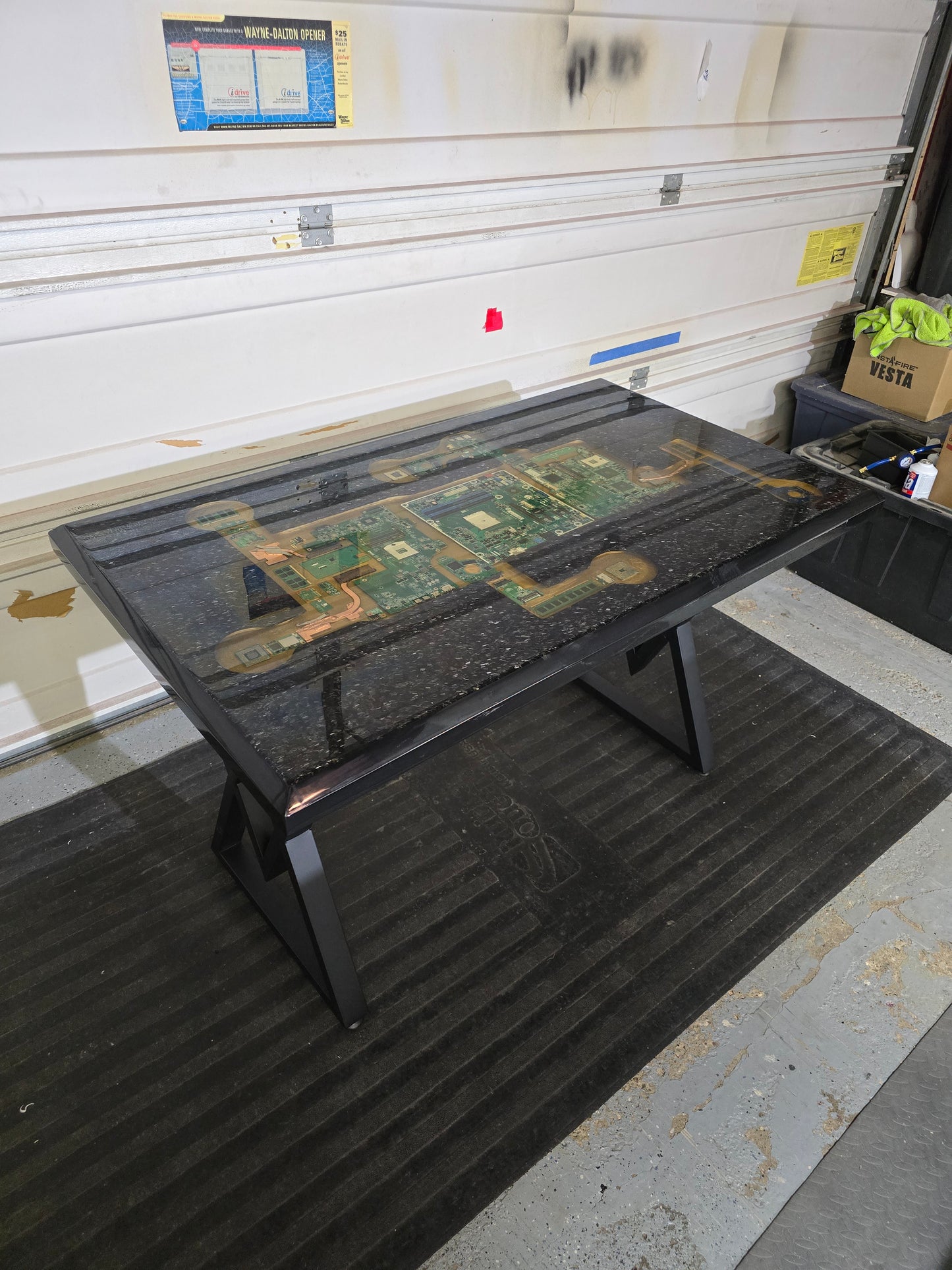 Forged Carbon Fiber Computer Desk