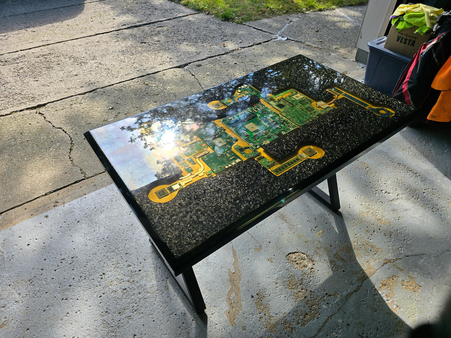Forged Carbon Fiber Computer Desk
