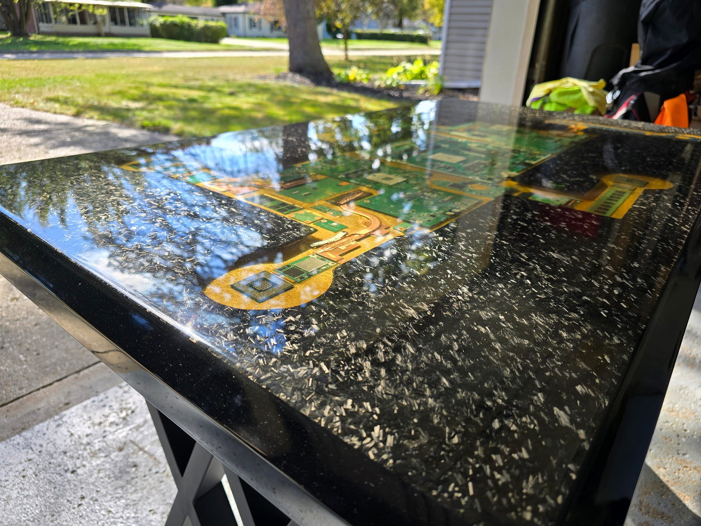 Forged Carbon Fiber Computer Desk