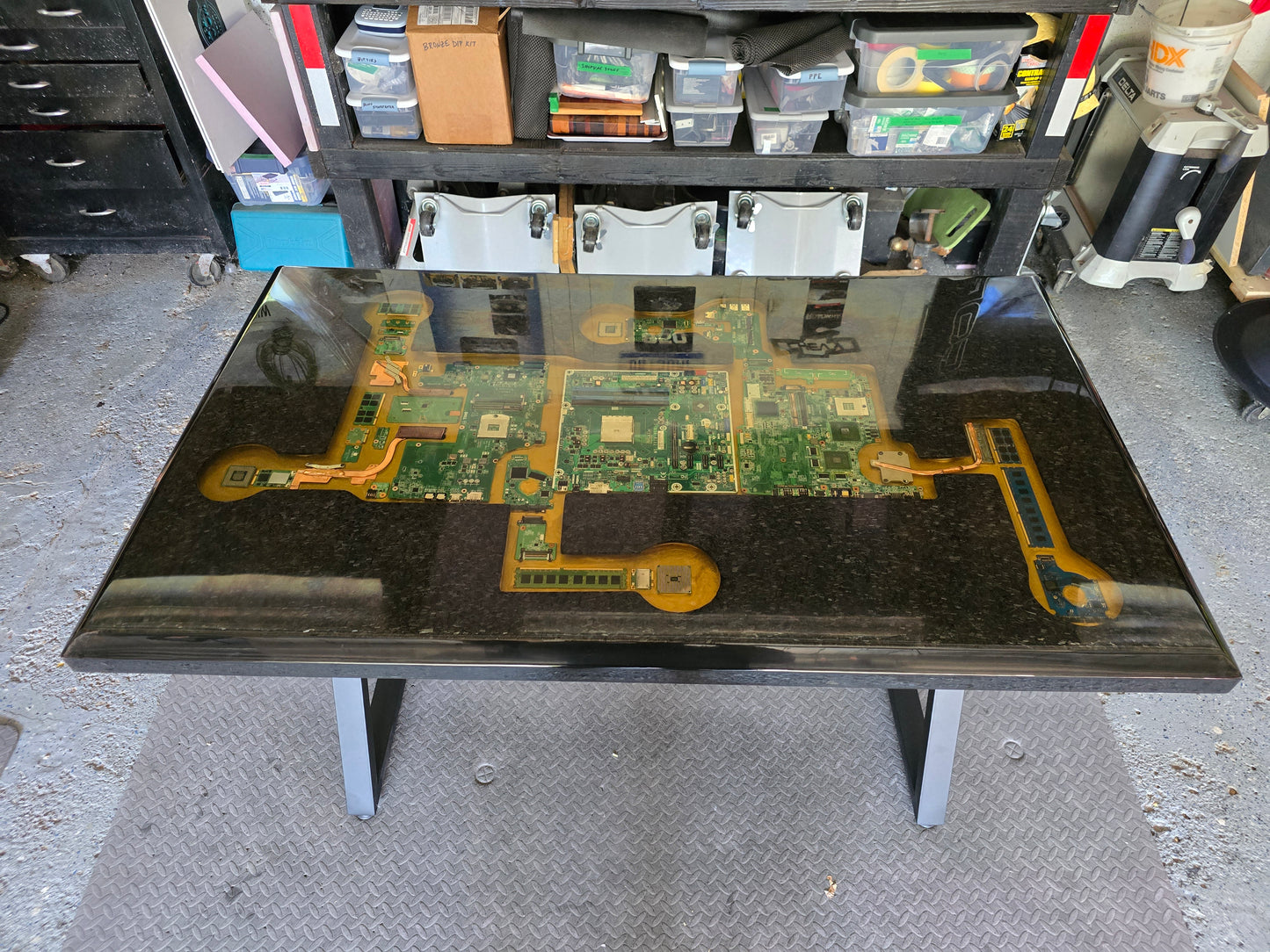 Forged Carbon Fiber Computer Desk