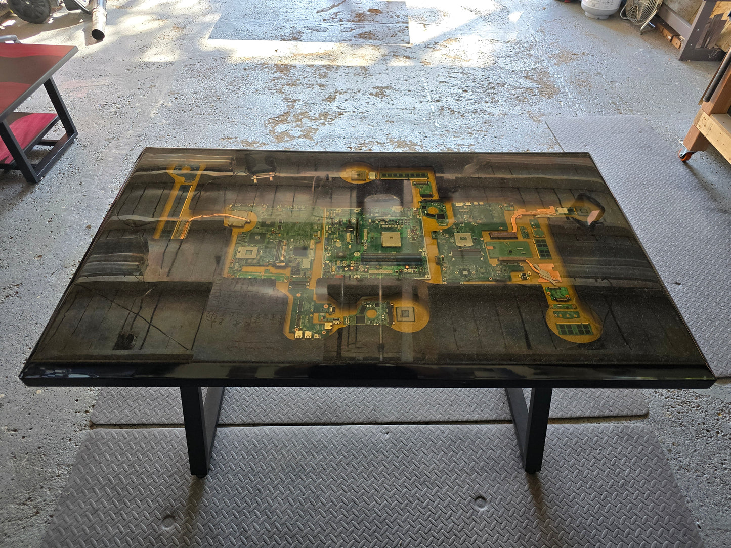 Forged Carbon Fiber Computer Desk