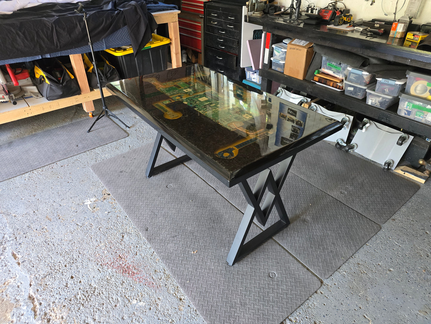 Forged Carbon Fiber Computer Desk