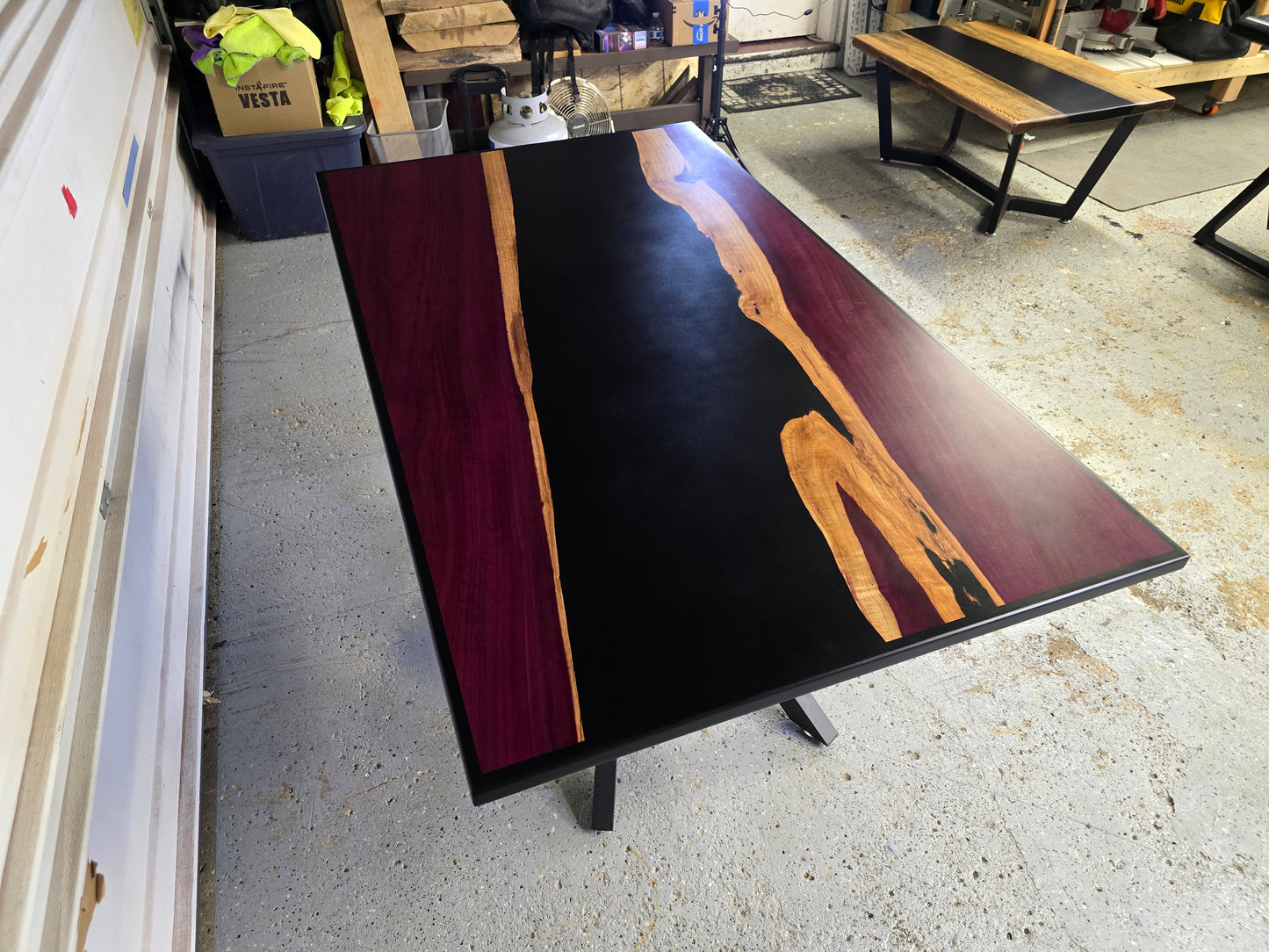 Purple Heart Dining Table