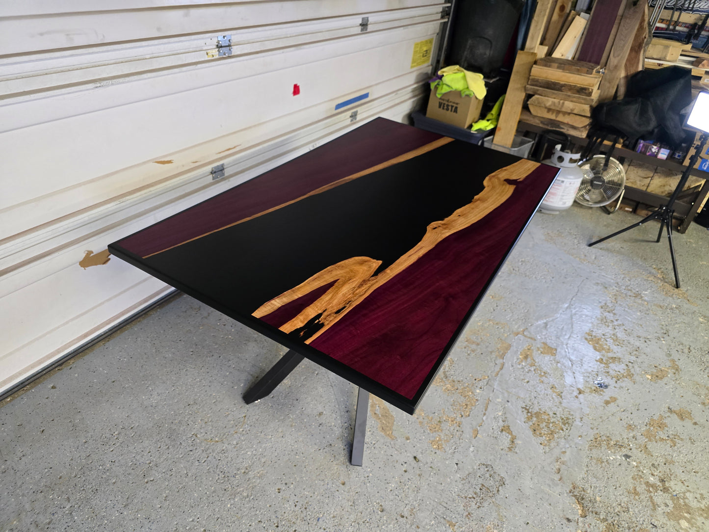 Purple Heart Dining Table